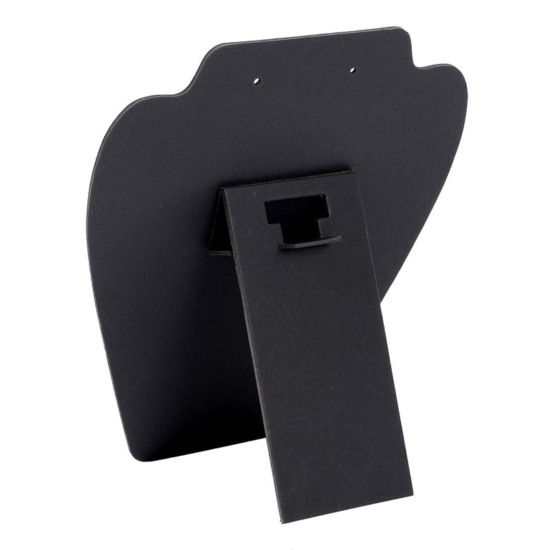 KINJOEK 10 PCS Black Necklace Display Holder, Foldable Velvet Jewelry Easel Display Stand Tower Rack for Shows Business Home - Image 3